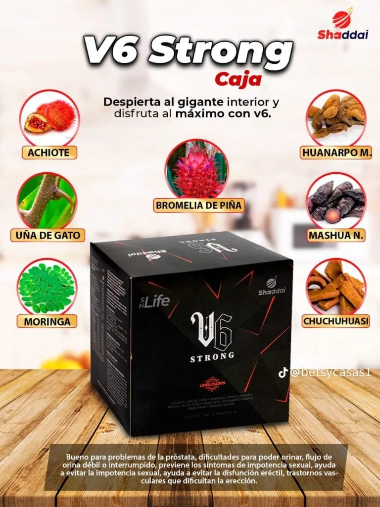 Confía en v6 strog para mantener tu pròstata saludable.
